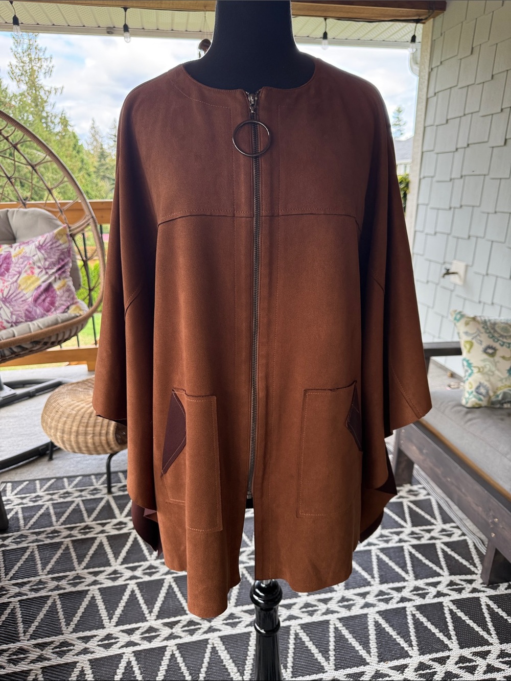 Joseph Ribkoff | Faux Suede Cape